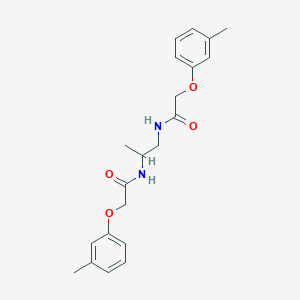 molecular formula C21H26N2O4 B324607 N-(1-methyl-2-{[(3-methylphenoxy)acetyl]amino}ethyl)-2-(3-methylphenoxy)acetamide 
