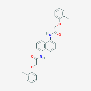 molecular formula C28H26N2O4 B324608 2-(2-methylphenoxy)-N-(5-{[(2-methylphenoxy)acetyl]amino}-1-naphthyl)acetamide 
