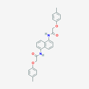 molecular formula C28H26N2O4 B324609 2-(4-methylphenoxy)-N-(5-{[(4-methylphenoxy)acetyl]amino}-1-naphthyl)acetamide 