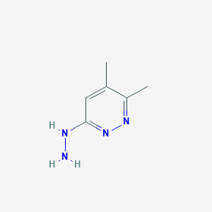 molecular formula C6H10N4 B3246139 6-Hydrazinyl-3,4-dimethylpyridazine CAS No. 17551-36-9