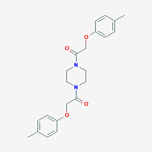 molecular formula C22H26N2O4 B324614 1,4-Bis((p-tolyloxy)acetyl)piperazine 
