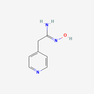 molecular formula C7H9N3O B3246141 N'-羟基-2-吡啶-4-基乙烯二酰胺 CAS No. 175532-12-4