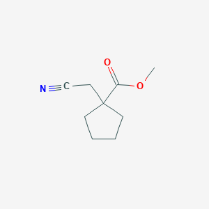 molecular formula C9H13NO2 B3246156 Methyl 1-(cyanomethyl)cyclopentanecarboxylate CAS No. 175698-01-8