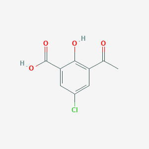 3-Acetyl-5-chloro-2-hydroxybenzoic acid