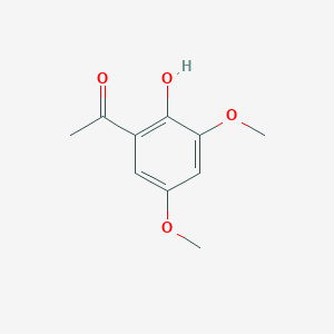 molecular formula C10H12O4 B3246183 Ethanone, 1-(2-hydroxy-3,5-dimethoxyphenyl)- CAS No. 17605-00-4