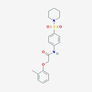 molecular formula C20H24N2O4S B324619 N-[4-(Piperidine-1-sulfonyl)-phenyl]-2-o-tolyloxy-acetamide 