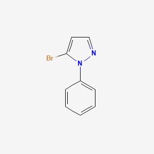 molecular formula C9H7BrN2 B3246196 5-Bromo-1-phenyl-1H-pyrazole CAS No. 17635-42-6