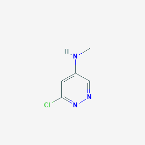 molecular formula C5H6ClN3 B3246215 4-Pyridazinamine, 6-chloro-N-methyl- CAS No. 17645-08-8