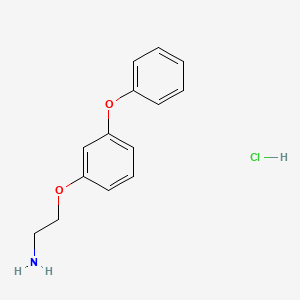 molecular formula C14H16ClNO2 B3246231 [2-(3-Phenoxyphenoxy)ethyl]amine hydrochloride CAS No. 176702-55-9