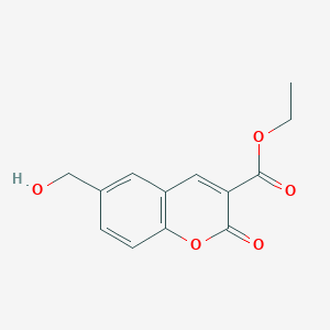 molecular formula C13H12O5 B3246251 6-(羟甲基)-2-氧代-2H-色烯-3-羧酸乙酯 CAS No. 176770-20-0