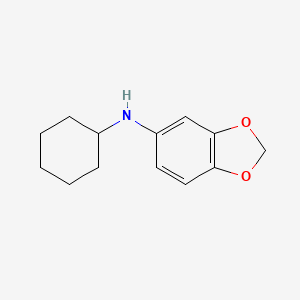 N-cyclohexyl-2H-1,3-benzodioxol-5-amine