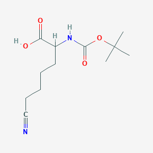 2-{[(Tert-butoxy)carbonyl]amino}-6-cyanohexanoic acid