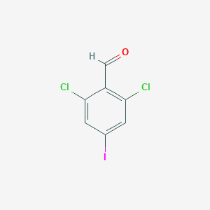 molecular formula C7H3Cl2IO B3246273 2,6-Dichloro-4-iodobenzaldehyde CAS No. 177167-53-2