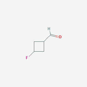 molecular formula C5H7FO B3246287 3-Fluorocyclobutane-1-carbaldehyde CAS No. 177498-50-9