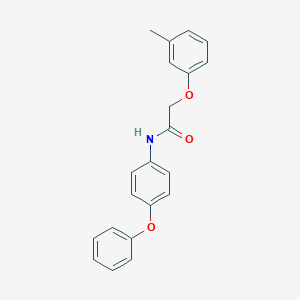 molecular formula C21H19NO3 B324629 2-(3-methylphenoxy)-N-(4-phenoxyphenyl)acetamide 
