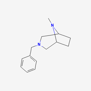molecular formula C14H20N2 B3246321 3-Benzyl-8-methyl-3,8-diazabicyclo[3.2.1]octane CAS No. 17783-48-1