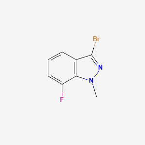 molecular formula C8H6BrFN2 B3246337 3-Bromo-7-fluoro-1-methyl-1H-indazole CAS No. 1778666-95-7
