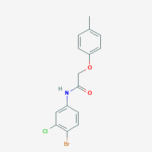 molecular formula C15H13BrClNO2 B324634 N-(4-bromo-3-chlorophenyl)-2-(4-methylphenoxy)acetamide 