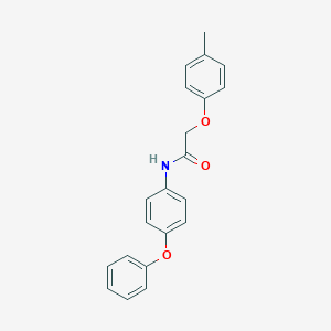 molecular formula C21H19NO3 B324635 2-(4-methylphenoxy)-N-(4-phenoxyphenyl)acetamide 