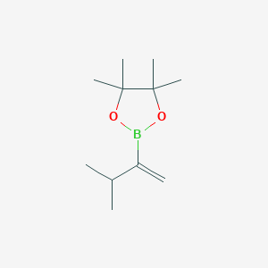 molecular formula C11H21BO2 B3246351 4,4,5,5-Tetramethyl-2-(3-methylbut-1-EN-2-YL)-1,3,2-dioxaborolane CAS No. 177949-93-8