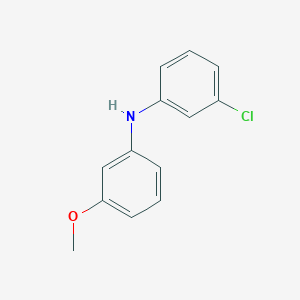molecular formula C13H12ClNO B3246364 3-Chloro-N-(3-methoxyphenyl)aniline CAS No. 17802-23-2