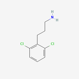 molecular formula C9H11Cl2N B3246371 3-(2,6-Dichlorophenyl)propan-1-amine CAS No. 178063-33-7