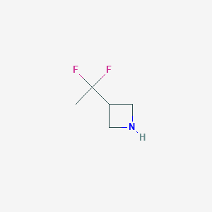 molecular formula C5H9F2N B3246379 3-(1,1-Difluoroethyl)azetidine CAS No. 1780652-22-3