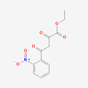 molecular formula C12H11NO6 B3246398 4-(2-Nitrophenyl)-2,4-dioxobutanoic acid ethyl ester CAS No. 178114-28-8