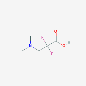 molecular formula C5H9F2NO2 B3246411 3-(Dimethylamino)-2,2-difluoropropanoic acid CAS No. 1781638-68-3