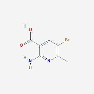 3-Pyridinecarboxylic acid, 2-amino-5-bromo-6-methyl-