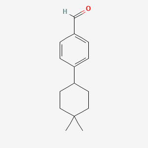 molecular formula C15H20O B3246423 4-(4,4-Dimethylcyclohexyl)-benzaldehyde CAS No. 1781950-17-1