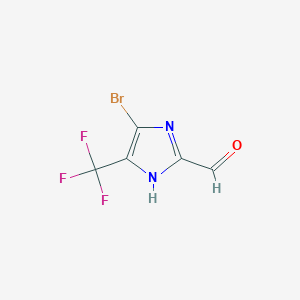5-bromo-4-(trifluoromethyl)-1H-imidazole-2-carbaldehyde