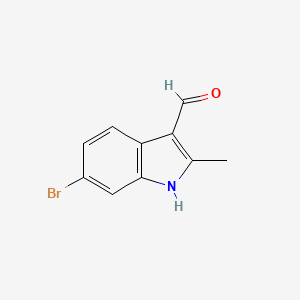 molecular formula C10H8BrNO B3246449 6-Bromo-2-methyl-1H-indole-3-carbaldehyde CAS No. 17826-07-2