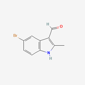 molecular formula C10H8BrNO B3246451 1H-吲哚-3-甲醛，5-溴-2-甲基- CAS No. 17826-09-4