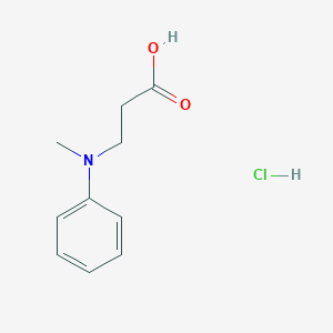 molecular formula C10H14ClNO2 B3246499 3-[Methyl(phenyl)amino]propanoic acid hydrochloride CAS No. 178450-80-1