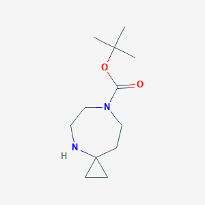 molecular formula C12H22N2O2 B3246526 Tert-butyl 4,7-diazaspiro[2.6]nonane-7-carboxylate CAS No. 1785522-54-4