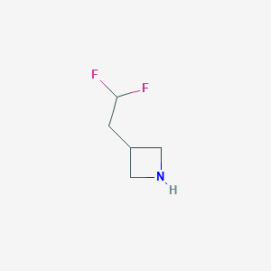 molecular formula C5H9F2N B3246534 3-(2,2-Difluoroethyl)azetidine CAS No. 1785540-77-3