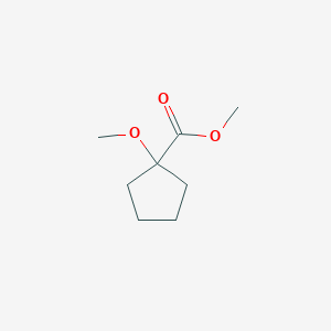 molecular formula C8H14O3 B3246545 Methyl 1-methoxycyclopentanecarboxylate CAS No. 17860-29-6