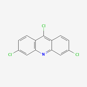 molecular formula C13H6Cl3N B3246570 Acridine, 3,6,9-trichloro- CAS No. 17870-89-2