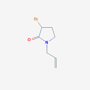 molecular formula C7H10BrNO B3246598 3-Bromo-1-(prop-2-en-1-yl)pyrrolidin-2-one CAS No. 178946-25-3