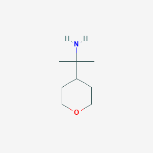 molecular formula C8H17NO B3246632 1-甲基-1-(四氢吡喃-4-基)乙胺 CAS No. 179096-71-0