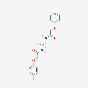 molecular formula C21H26N2O4 B324666 N-(1-methyl-2-{[(4-methylphenoxy)acetyl]amino}ethyl)-2-(4-methylphenoxy)acetamide 
