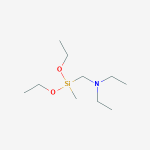 molecular formula C10H25NO2Si B3246685 N-((Diethoxy(methyl)silyl)methyl)-N-ethylethanamine CAS No. 17961-68-1