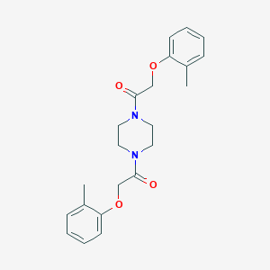 molecular formula C22H26N2O4 B324669 1,4-Bis((o-tolyloxy)acetyl)piperazine 