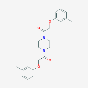 molecular formula C22H26N2O4 B324670 1,4-Bis((m-tolyloxy)acetyl)piperazine 