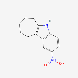 2-nitro-5H,6H,7H,8H,9H,10H-cyclohepta[b]indole