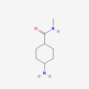 molecular formula C8H16N2O B3246764 4-amino-N-methylcyclohexane-1-carboxamide CAS No. 1799580-72-5