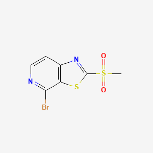 4-Bromo-2-(methylsulfonyl)thiazolo[5,4-c]pyridine