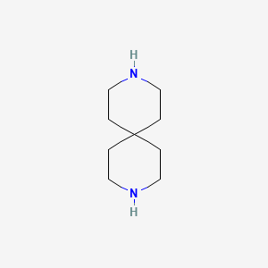 molecular formula C9H18N2 B3246783 3,9-Diazaspiro[5.5]undecane CAS No. 180-46-1