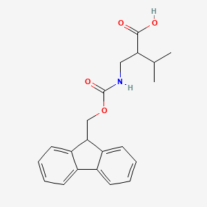 2-({[(9H-Fluoren-9-ylmethoxy)carbonyl]amino}methyl)-3-methylbutanoic acid